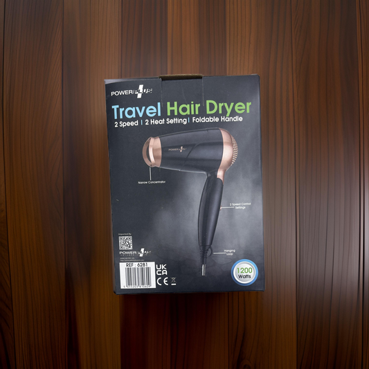 Travel hair dryer