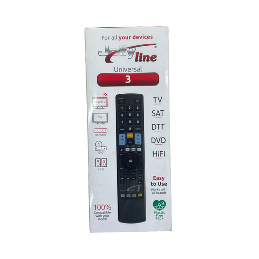 Universal 3 device remote