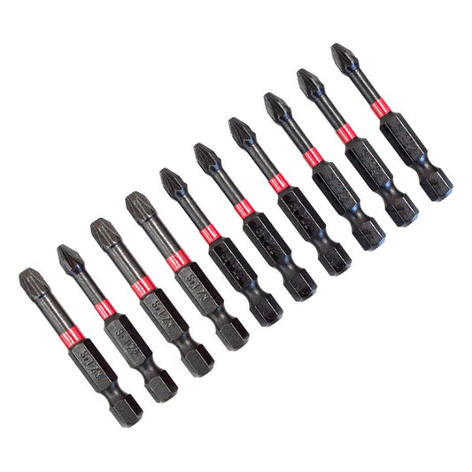 10 Piece impact screwdriver bit set